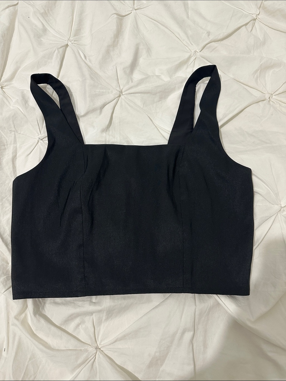 Target Black Square-Neck Crop Top